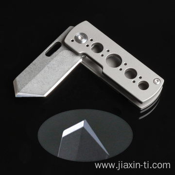 Survival EDC Keychain Titanium Folding Mini Knife